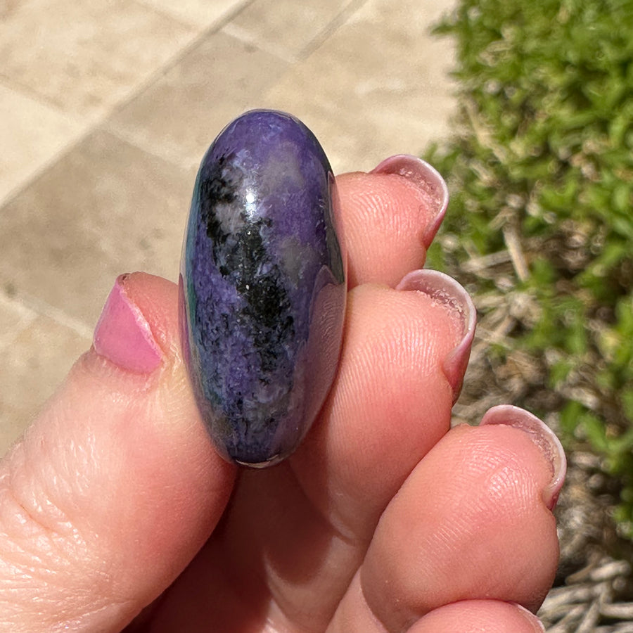 AA Grade Charoite Crystal Heart