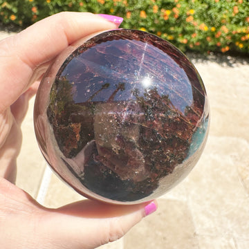 Natural Genuine Star Garnet Sphere